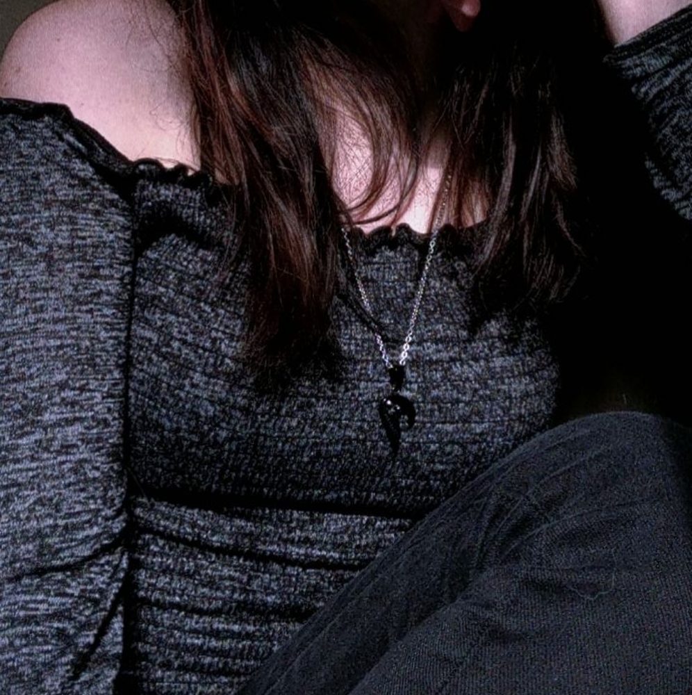 Hollister Grey Long Sleeve Crop